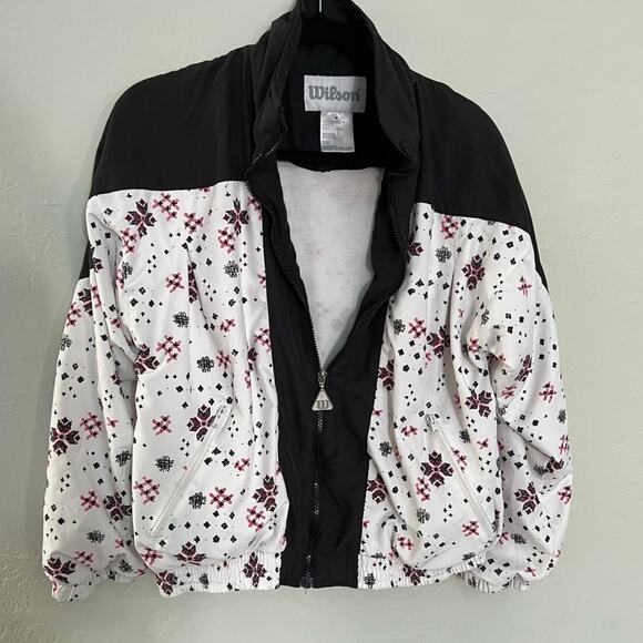 Vintage Wilson Snowflake Windbreaker Jacket - Picture 1 of 5